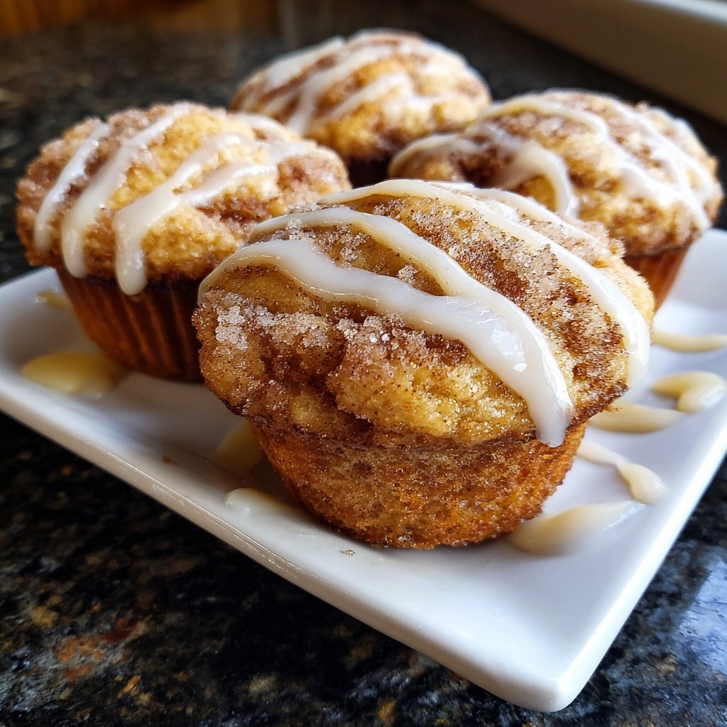 Easy Cinnamon Roll Protein Muffins (Freezer-Friendly!)