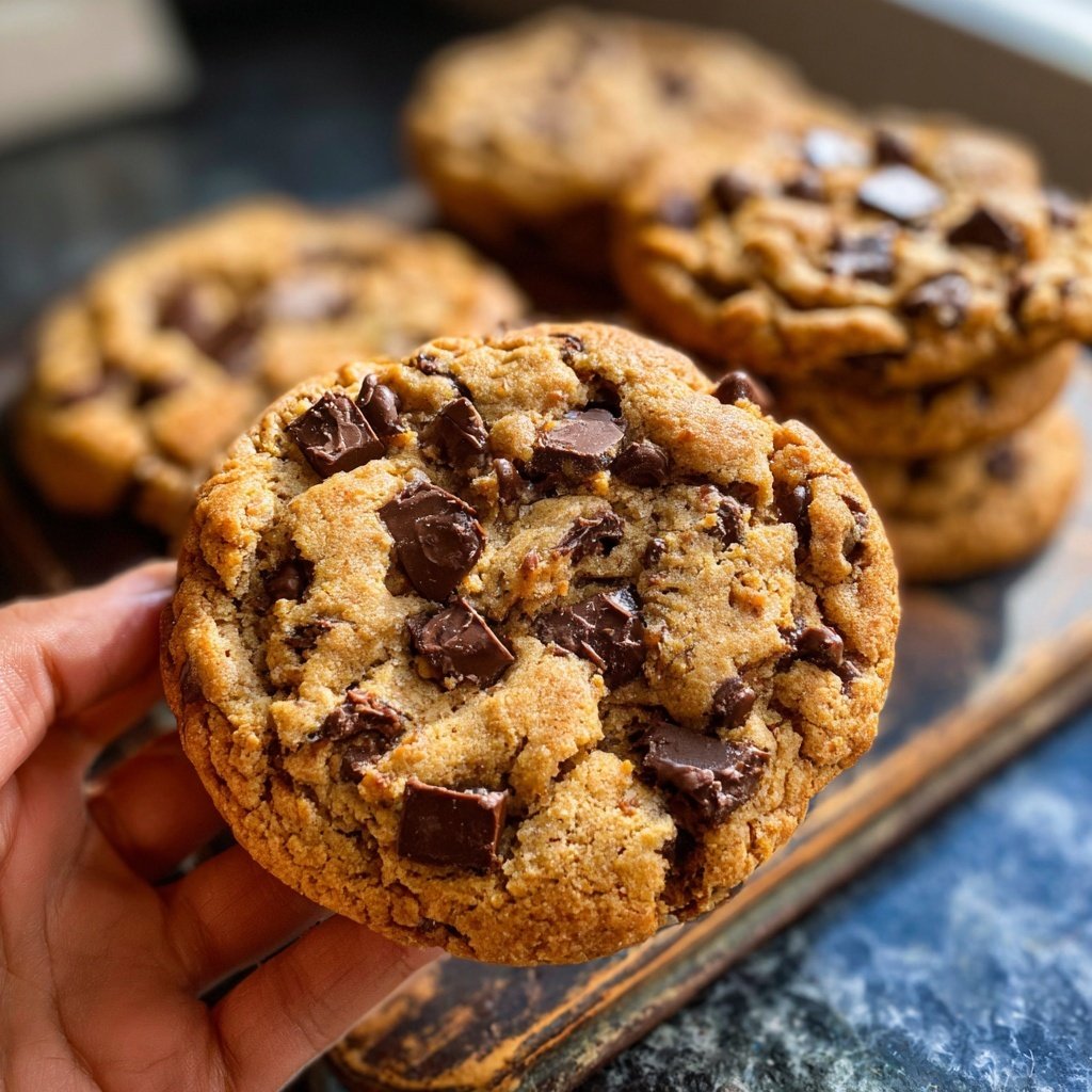 No Butter Chocolate Chip Cookies