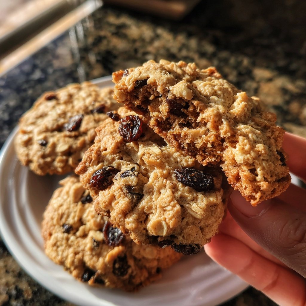 Brown Butter Oatmeal Raisin Cookies