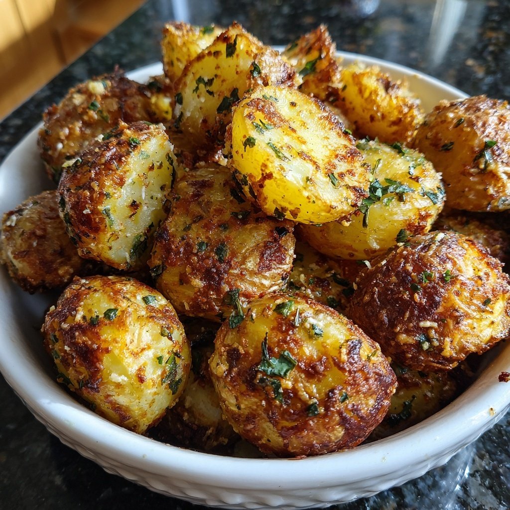 Crispy Parmesan Crusted Baby Potatoes: The Perfect Side Dish